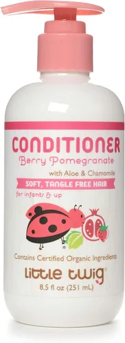 Miniatura 13 de Acondicionador Desenredante Little twig totalmente natural, hipoalergénico con un mezcla de mandarina, limón, y Romero Orgánico, Feliz aroma a