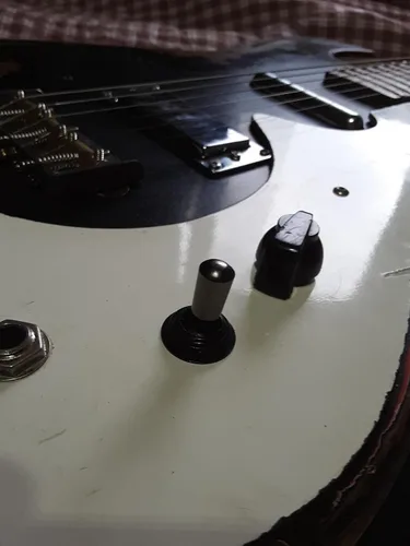 Miniatura 4 de JD.Moon Interruptor de palanca de 3 vías para guitarra eléctrica, interruptor selector de pastilla con perilla de punta de latón (negro)