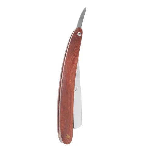 Beaupretty Hombres Vintage Profesional para Mango Afeitadora de Acero Cabello de Carbono Barbero Barbero Maquinilla de afeitar de Madera Rasrojo