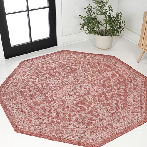 Miniatura 27 de JONATHAN Y Boho Medallion - Alfombra para interiores y exteriores, 3 x 5 pies, color verde azulado/gris, tejido texturizado Malta, para patio