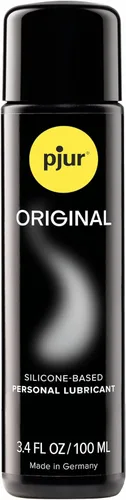 pjur Lubricante original a base de silicona, lubricante prémium para hombres, mujeres y parejas, inodoro, 3.4 onzas líquidas