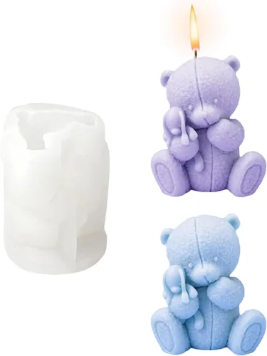 Miniatura 10 de Moldes de vela en forma de cubo, moldes de velas 3D para hacer velas, molde de vela de silicona de panal para adornos de jabón caseros, velas