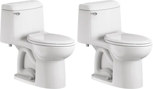 American Standard 2004314.020 Champion - Inodoro de una pieza con asiento de inodoro, parte delantera alargada, altura estándar, blanco, 1.6 gpf