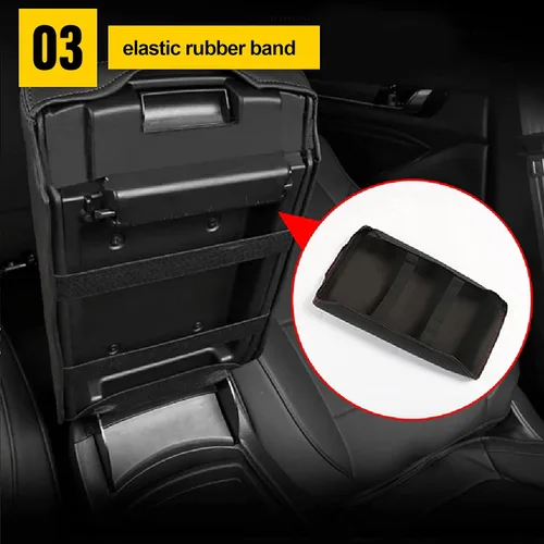 Miniatura 4 de AOMSAZTO Funda de reposabrazos para Civic Honda 2012-2015, color negro, almohadilla de consola central para Civic