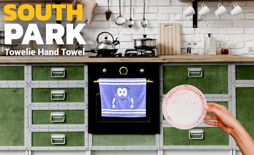 Miniatura 4 de Toalla de South Park Toalla de mano Toallín Toalla de playa Southpark pequeña Regalo de "¿Quieres subir?" 58x34.3 centímetros Con licencia