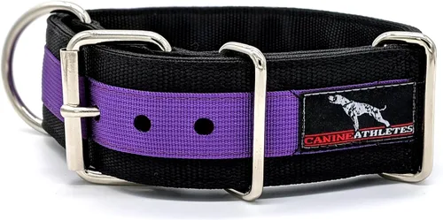 Miniatura 5 de Canine Athletes 2" Pro-HD - Collar para perro de trabajo resistente de 5 capas, extra fuerte, duradero (negro/verde oliva, XXL)