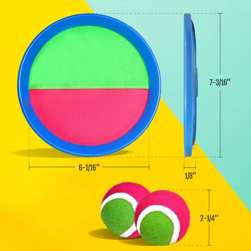 Miniatura 2 de Novelty Place Juego de pelotas de lanzar y atrapar, juego de pelota de lanzamiento de pala, juego de lanzar y atrapar, diversión deportiva al aire