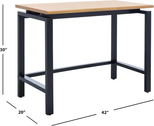 Miniatura 3 de SAFAVIEH Home Collection Embry - Escritorio moderno de granja, color natural/negro