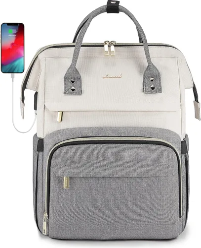 Miniatura 19 de LOVEVOOK - Mochila para ordenador portátil para mujer, de moda, de negocios, de viaje, mochila para estudiantes, mochila de trabajo para profesores