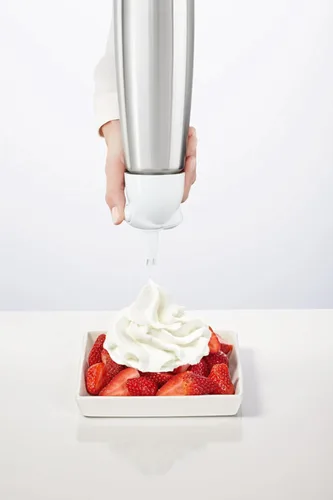 Miniatura 3 de iSi North America Easy Whip Plus (1 pinta) - Batidor de crema con botella de acero inoxidable, fácil de usar para aderezos con sabor casero