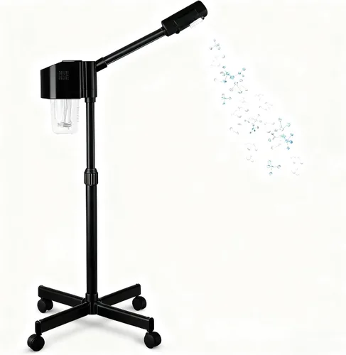 Miniatura 6 de Vaporizador facial profesional con niebla caliente, máquina de vapor facial para esteticista, limpieza facial de spa en casa (negro)