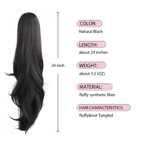 Miniatura 141 de Extensiones de cola de caballo de cabello rubio, extensiones de cola de caballo para mujer, pinza de extensiones de cabello rizado de 12 pulgadas