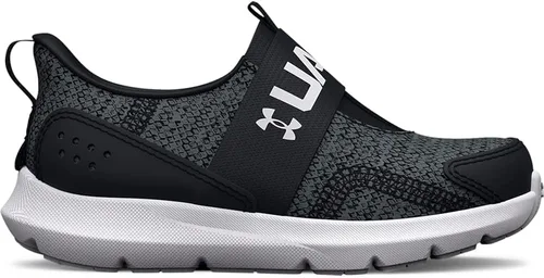 Miniatura 4 de Under Armour Tenis unisex para niños Surge 3 sin cordones para correr