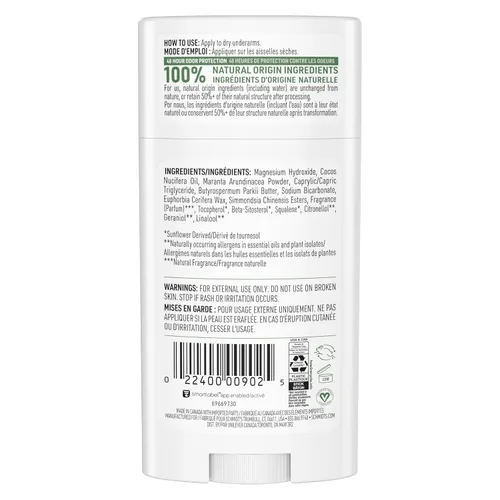 Miniatura 2 de Schmidt's Desodorante vegano sin aluminio, pepino fresco para mujeres y hombres, con protección contra olores las 24 horas, ingredientes naturales