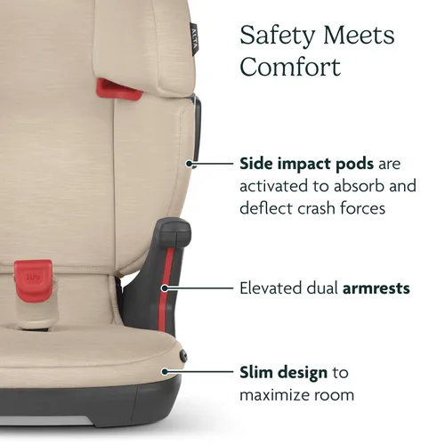 Miniatura 6 de UPPAbaby Alta V2 Asiento elevador de respaldo alto/Siete posiciones, reposacabezas de apoyo activo para niños en crecimiento/guía de cinturón