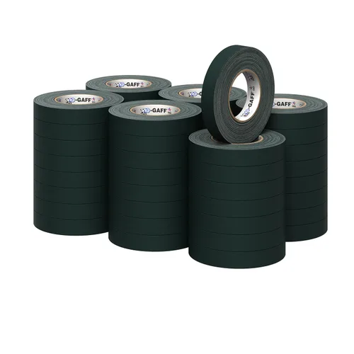 Miniatura 52 de Cinta Pro Gaff Gaffers de 1 pulgada de longitud de 55 yardas de longitud, color azul eléctrico mate. Cinta de alta resistencia de alta calidad