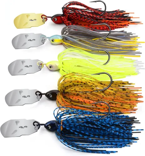 MadBite by KastKing - Señuelos de pesca con cuchillas, kits multicolores, acción vibratoria irresistible, ganchos de punta de aguja de alambre A1: