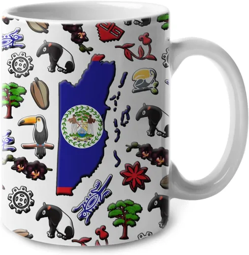 Miniatura 42 de Lotacy Taza de café con símbolos de Cuba con bandera de mapa, taza de cerámica de bandera cubana de 11 onzas, recuerdo de Cuba y regalos, idea