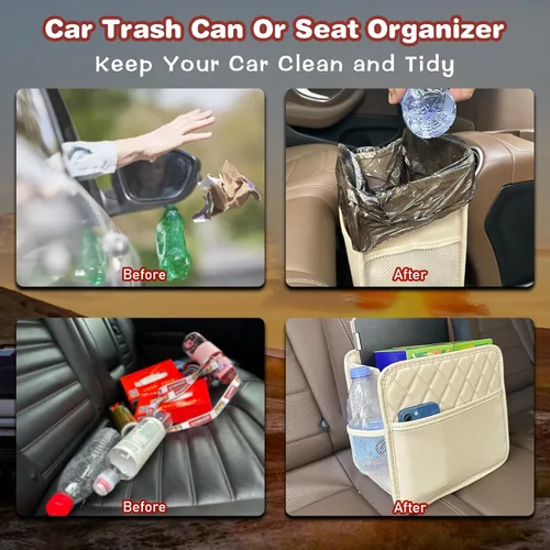 Miniatura 4 de Witaxima Organizador de asiento trasero de automóvil mejorado con bolsillos de almacenamiento, organizador multiusos para colgar del automóvil