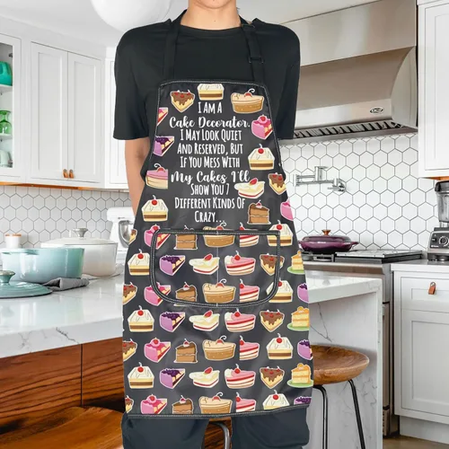 Miniatura 5 de JNIAP Regalo para amantes de la repostería, delantal de pastelería, chef de pastelería, regalo para estudiantes