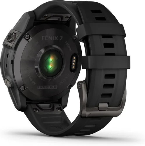 Miniatura 7 de Garmin 010-02540-34 Fenix 7 Sapphire Solar, reloj inteligente de aventura, capacidad de carga solar, reloj GPS resistente para exteriores, pantalla