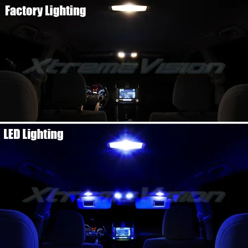Miniatura 3 de XtremeVision LED interior para Hyundai Tucson 2015+ (8 piezas) kit de LED interior azul + herramienta de instalación