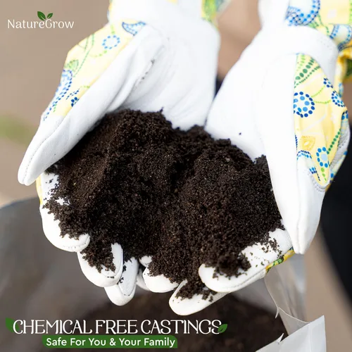 Miniatura 5 de Lombricomposta de Tierra - Fertilizante orgánico de 1 lb con ácido húmico - Lombricomposta pura para jardinería