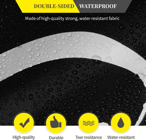 Miniatura 4 de Aiskaer Funda para bicicleta de 2 a 3 bicicletas, impermeable, negro, poliéster, resistente, montaña, carretera, bicicletas eléctricas