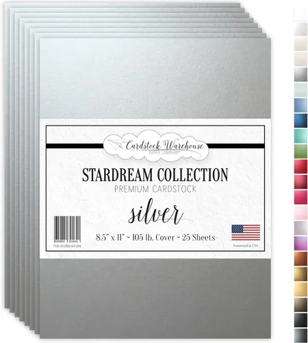 Miniatura 12 de Kunzite stardream metálico Cardstock 8.5" x 11" Premium – 105 Lb. Cover/284 GSM 25 hojas de cartulina almacén Kunzita púrpura claro