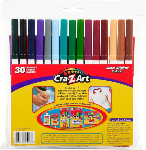 Miniatura 5 de Cra-Z-Art Marcadores de punta súper lavables, 30