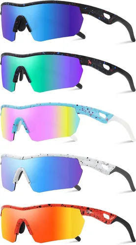 Miniatura 28 de Kids Sunglasses Youth Baseball Sunglasses for Boys Girls 3-12 Polarized Softball Sports Goggles UV Protection