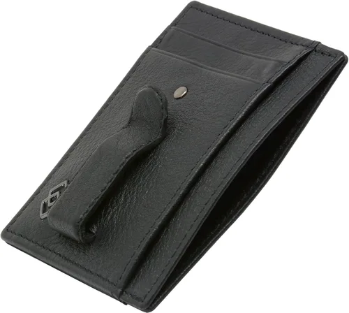 Miniatura 3 de Alpine Swiss Cartera de bolsillo frontal con clip RFID para hombre de doble diamante