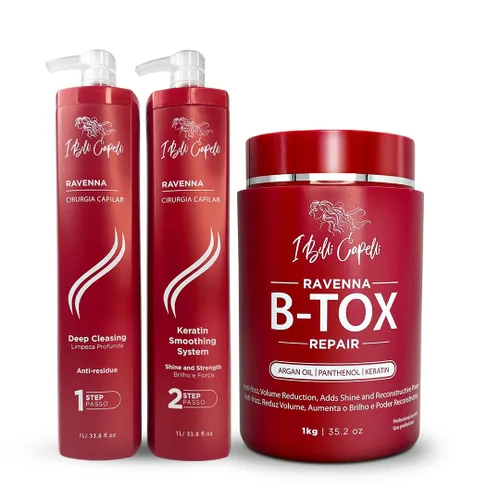Miniatura 16 de I Belli Capelli Ravenna Repair B-tox Tratamiento para el cabello - Cirugía capilar para el cabello, sin formaldehídos, de larga duración, Reparación