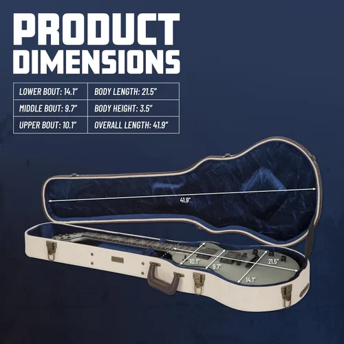 Miniatura 6 de Gator Cases Journeyman Series Deluxe Wood Case for Resonator Style Acoustic Guitars