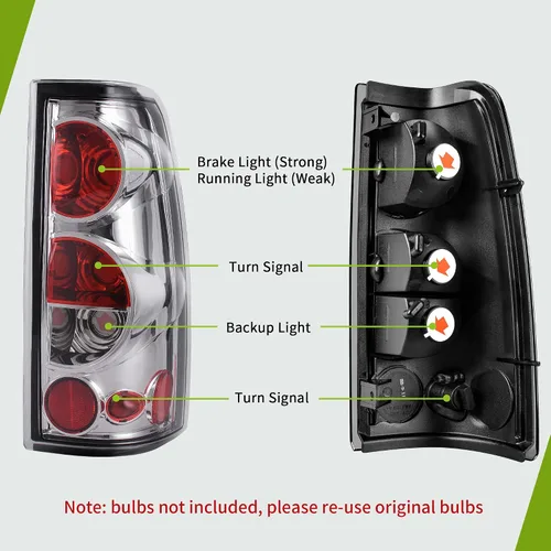 Miniatura 2 de AUTOSAVER88 Conjunto de Luces Traseras Compatible con Chevy Silverado 1999-2006 1500 2500 3500/2007 Silverado con Estilo de Carrocería