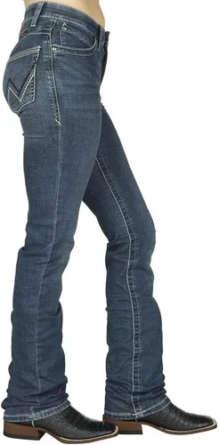 Miniatura 4 de Wrangler - Jeans Premium Patch Mae para mujer, ajuste por encima de la cadera