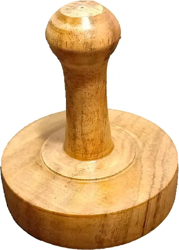 Triturador de patatas de madera uso diario Pav de madera Bhaji/Vegetal/Triturador de patatas Roti Chapati de madera, Roti Bhakri o Khakara en Tava