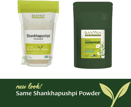 Miniatura 4 de Banyan Botanicals Shankhapushpi Polvo – Shankhapushpi orgánico (Convolvulus Prostratus) – Hierba nootrópica que promueve la estabilidad y la calma*