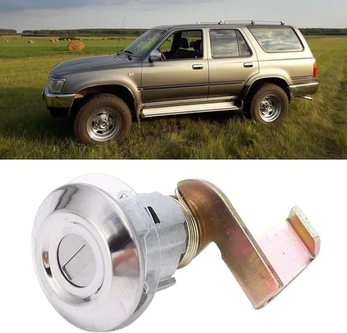 Miniatura 2 de Acouto Tapa de combustible Puerta Cerradura de gas para Pickup MK3 1989‑1997 Tapa de combustible Puerta Cerradura de gas con 2 llaves 69511 32010