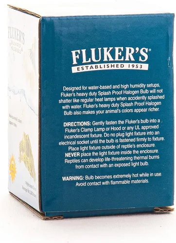 Miniatura 3 de Fluker's Bombilla halógena resistente a salpicaduras para todos los animales terrarios a base de agua, 50 W