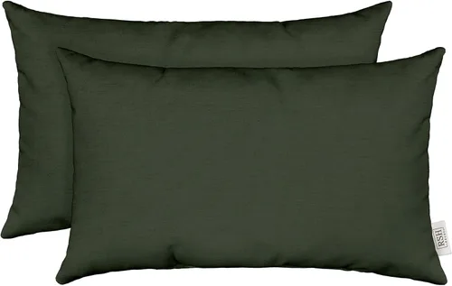 Miniatura 51 de RSH DECOR: Sunbrella - Juego de 4 almohadas lumbares, 20 x 12 pulgadas, tela de rendimiento resistente al agua y a la decoloración, fundas