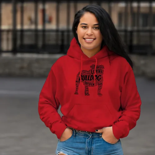 Miniatura 10 de ThisWear Sudadera con capucha con capucha de Bulldog Inglés Word Art Dog Puppy Owner Gift Hoodie