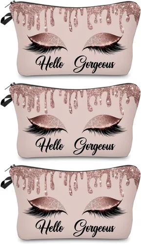 Miniatura 14 de Bolsa de maquillaje para bolso, bolsas de cosméticos para mujer, regalo inspirador para mujer, pequeña bolsa de cosméticos divertida, bolsa de viaje