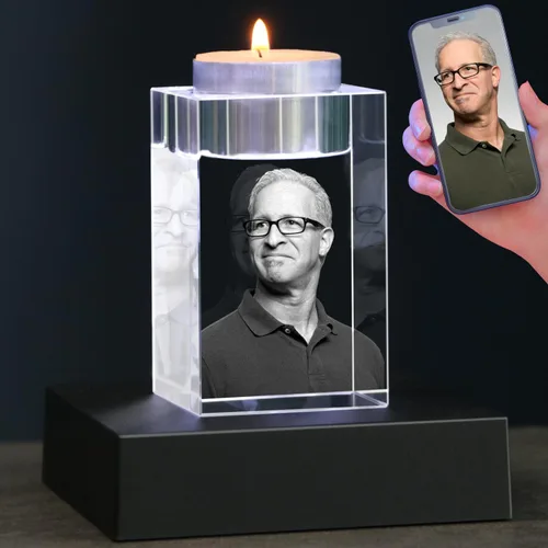 Miniatura 13 de Foto de Cristal 3D, Regalos Personalizados de Navidad para Mujeres, Esposa, Ella, Él, Hombres, Marido, Regalos de Fotos Personalizados, Cumpleaños