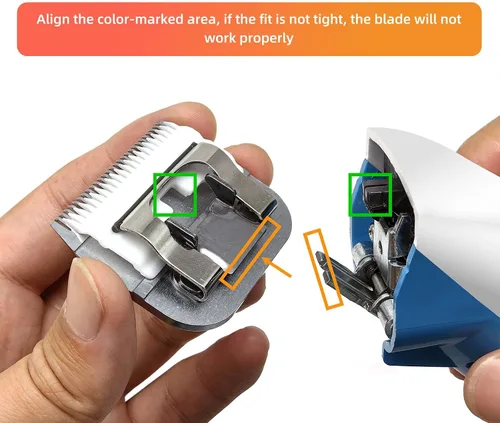 Miniatura 4 de Professional #4FC Ceramic Detachable Clipper Blade, 3/8" (9.5mm) Finish Cut Replacement Blade, Stay Cool & Sharp Technology, Compatible with Andis