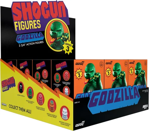 Miniatura 11 de Super7 Toho Godzilla Monster Island Caja Sorpresa - (Paquete de 12) Figuras de acción de Godzilla Toho de 3.75" Figuras coleccionables clásicas