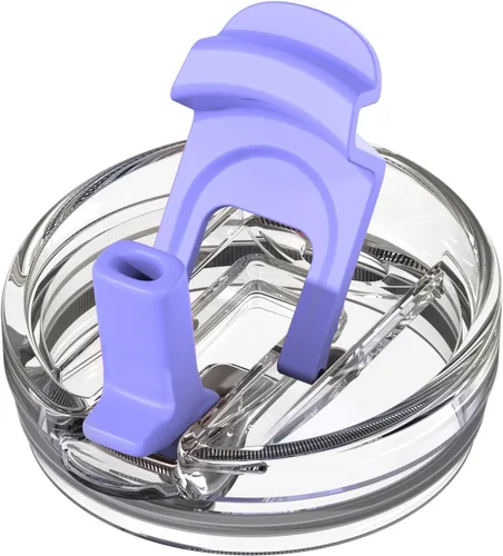 Miniatura 9 de Zukro Tapa de repuesto para vaso térmico frío de 50 y 40 onzas, apto para vaso Yeti Rambler de 42, 35 o 30 onzas, tapa con pajita abatible 2 en 1