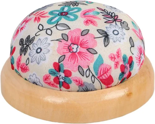 Cojín de alfiler de madera con alfileres de estilo japonés, soporte para alfiler, para manualidades, clip para el cabello, costura diaria a mano