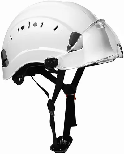 Miniatura 8 de SMASYS Casco de seguridad ABS ajustable con visera de suspensión de 6 puntos perfecto para construcción y escalada Visera transparente-6