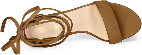 Miniatura 5 de Allegra K - Sandalias de tacón alto con cordones para mujer